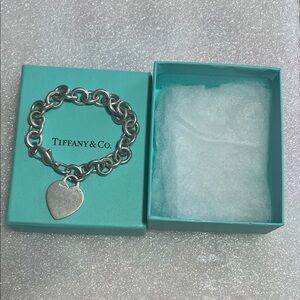 Vintage Tiffany & Co. Silver Heart Bracelet